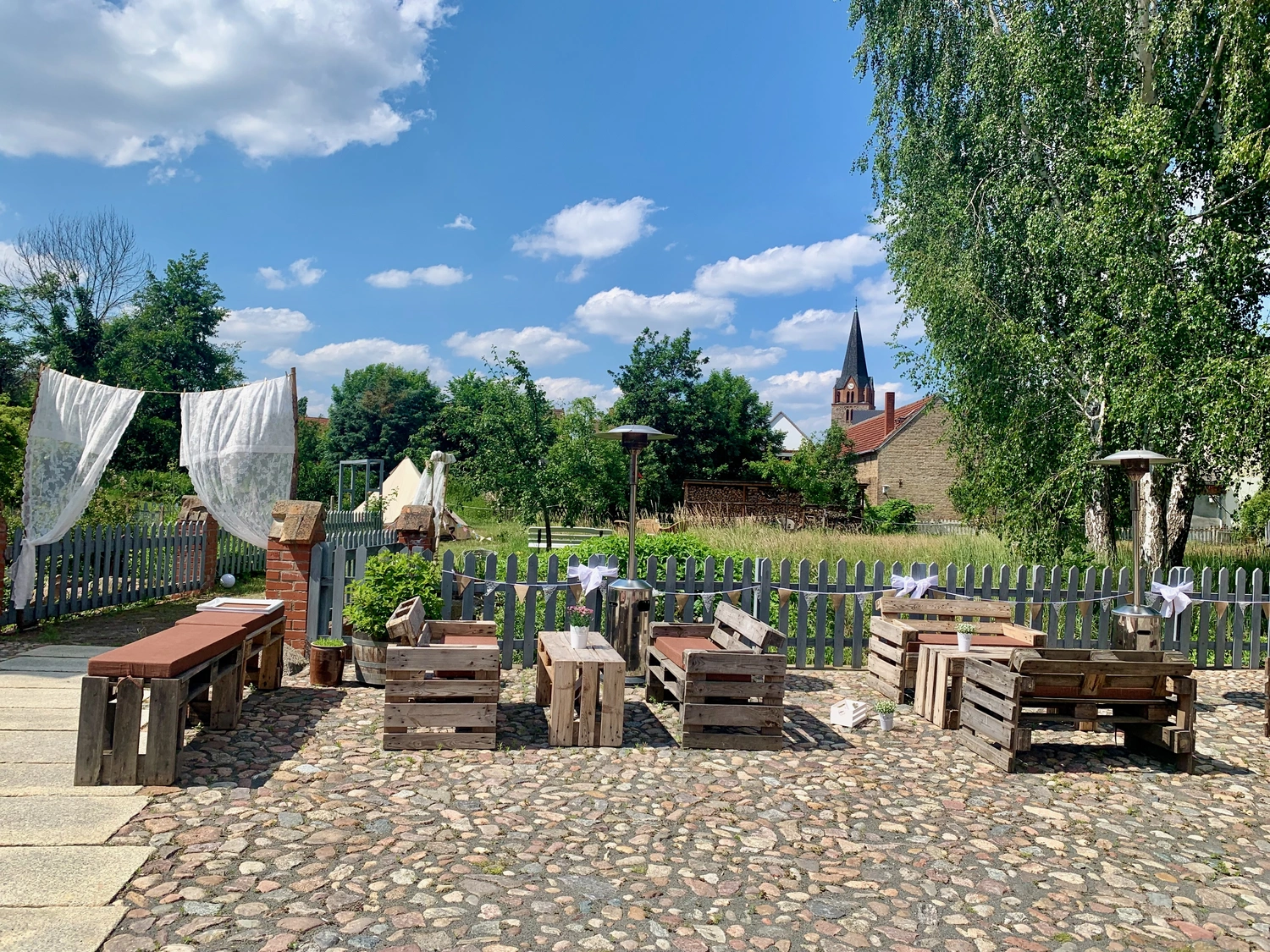 Nichelmühle - Eventlocation - Sitzplatz im Freien